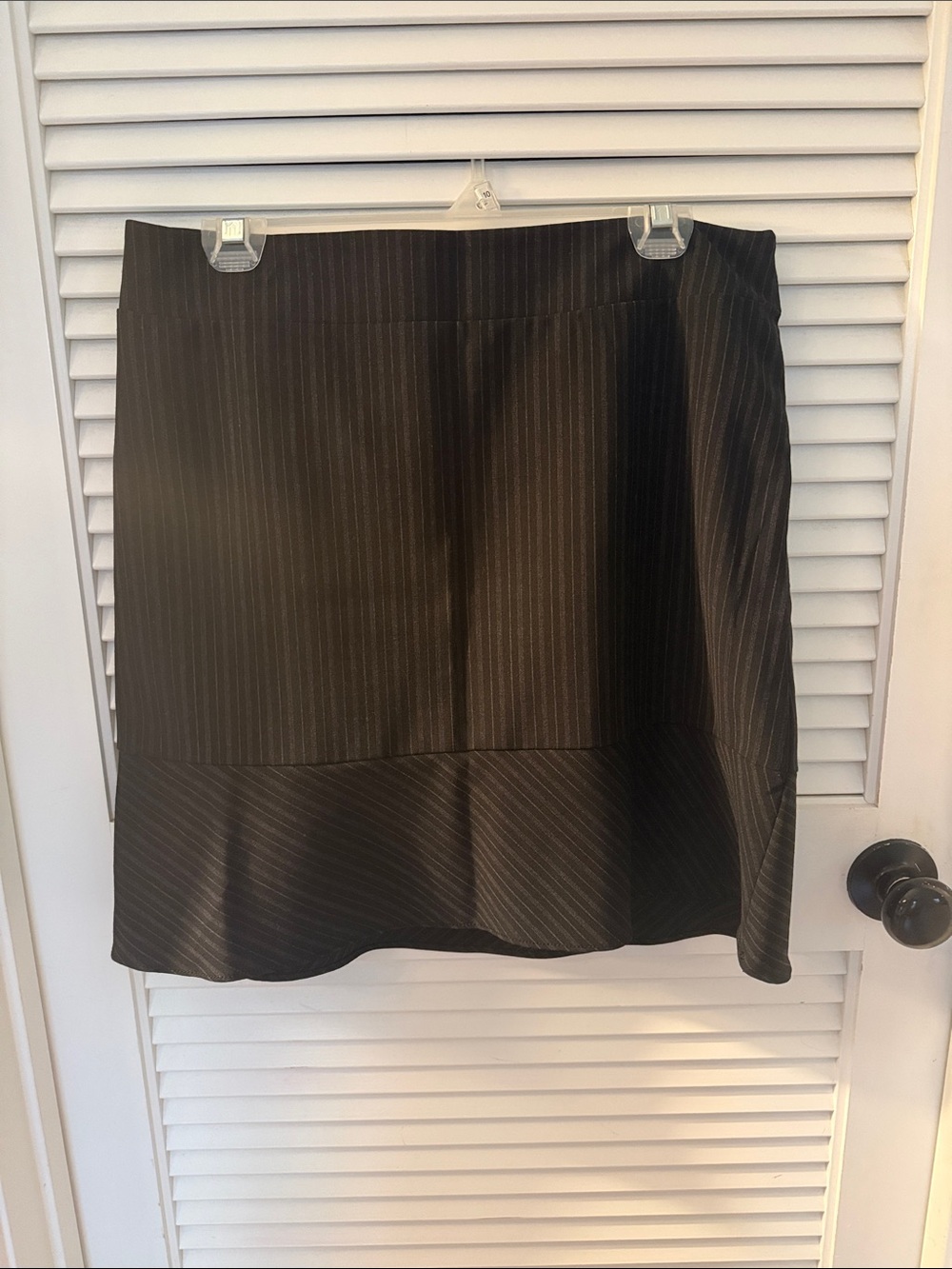 GAP Black Pinstripe A-Line Skirt